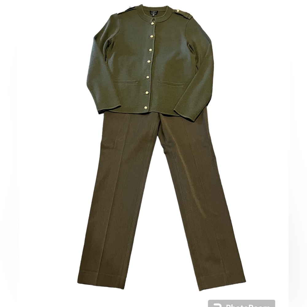 Talbots Side Zip Pants Straight Leg in Oak Moss Size 4P